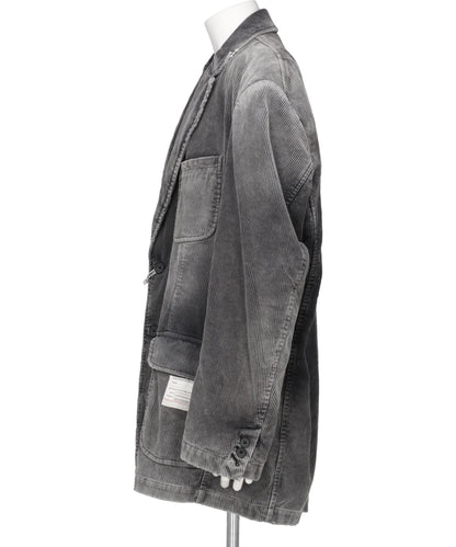 DISTRESSED CORDUROY BLAZER