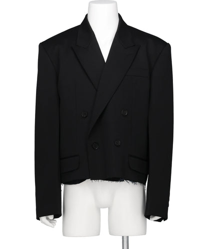 JOHN LAWRENCE SULLIVAN(ジョンローレンスサリバン) 2026SS WOOL GABARDINE CUT-OFF SPENCER JACKET 1A006-0126-06