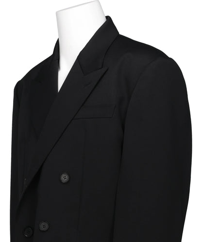 WOOL GABARDINE CUT-OFF SPENCER JACKET