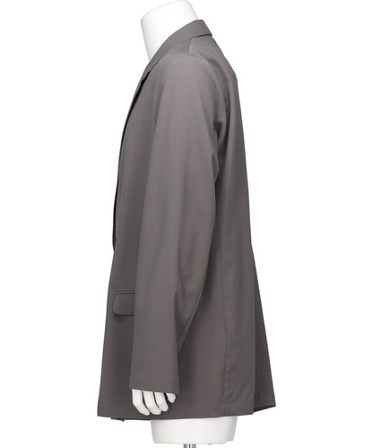 WOOL WASHER TROPICAL DOUBLE BREASTED JACKET