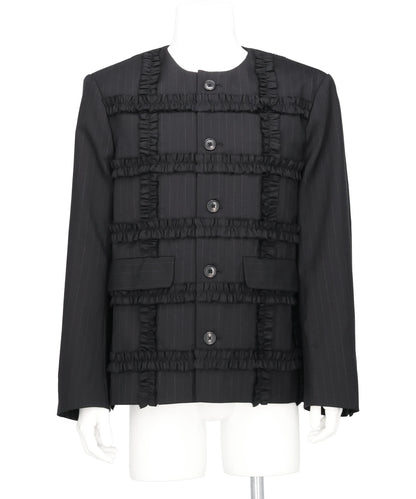 VIVIANO(ヴィヴィアーノ) 2026SS RUFFLE TAILORED JACKET VM-SS26-J04