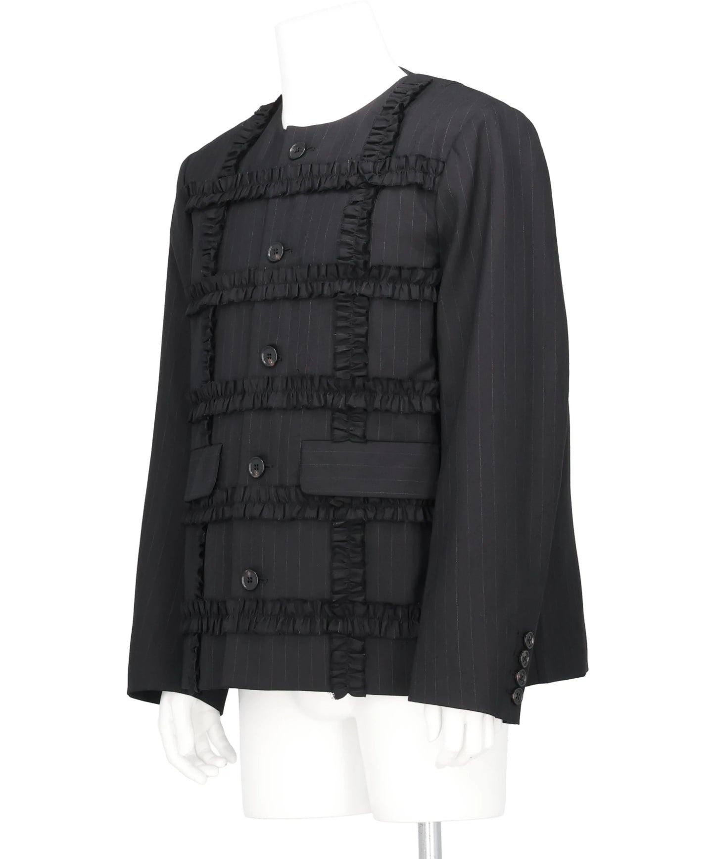 RUFFLE TAILORED JACKET