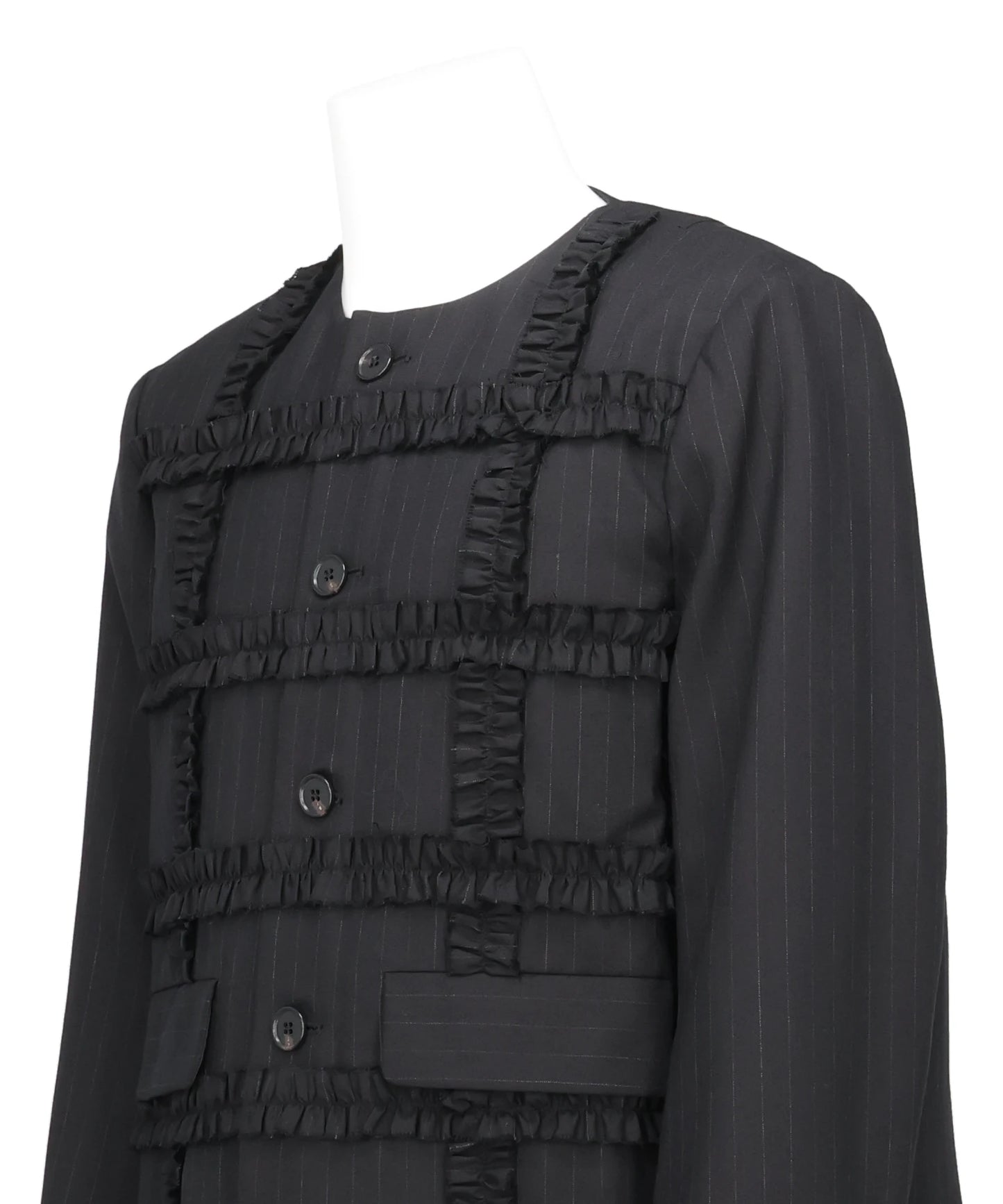 RUFFLE TAILORED JACKET