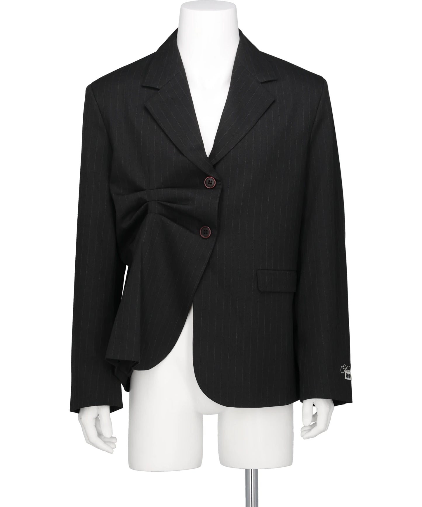 PLEATED BLAZER PINSTRIPE