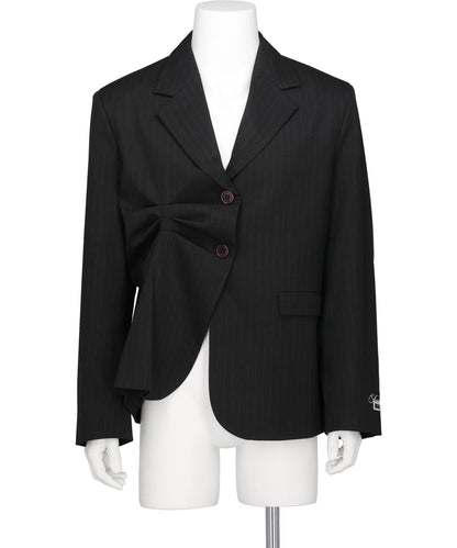 PLEATED BLAZER PINSTRIPE