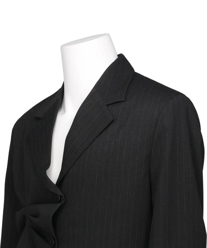 PLEATED BLAZER PINSTRIPE