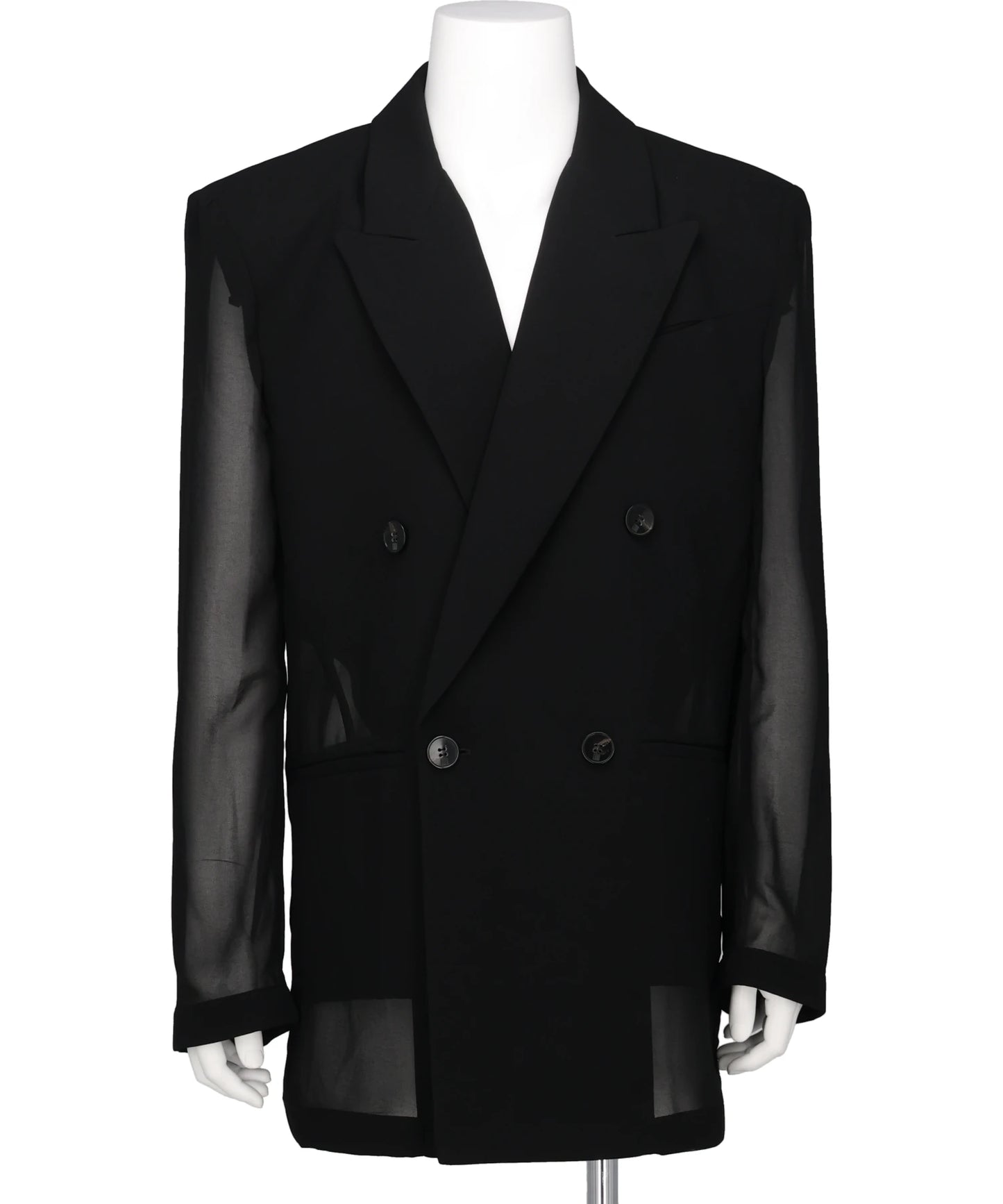 TRANSPARENT DOUBLE BREASTED JACKET