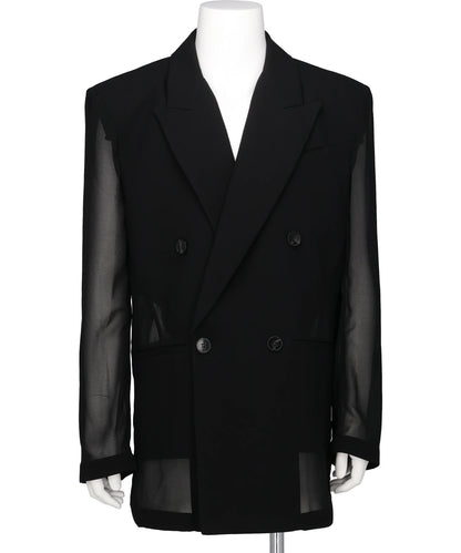 TRANSPARENT DOUBLE BREASTED JACKET