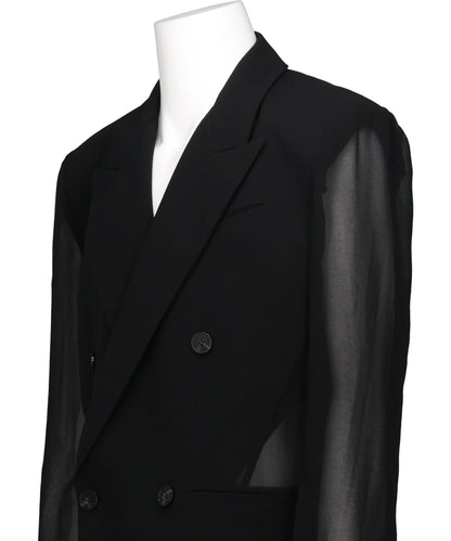 TRANSPARENT DOUBLE BREASTED JACKET