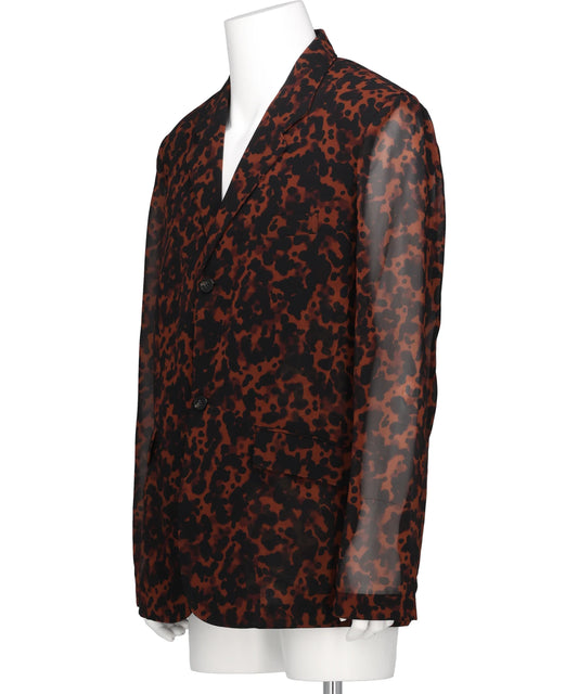 TRANSPARENT CLASSIC FIT BLAZER JACKET