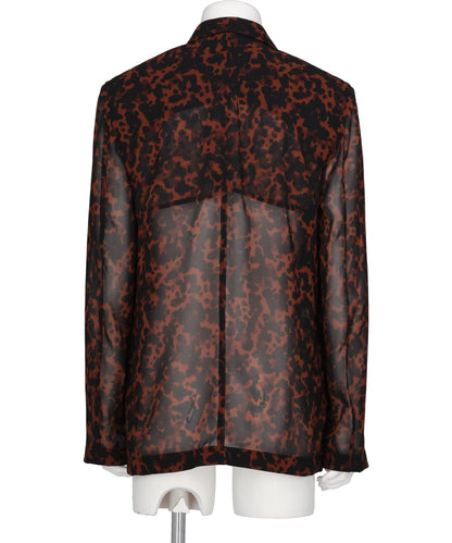 TRANSPARENT CLASSIC FIT BLAZER JACKET