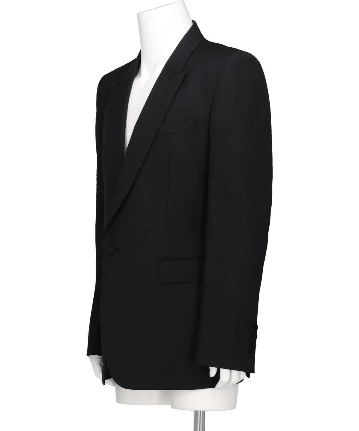 WOOL GABARDINE SINGLE BREASTED JACKET