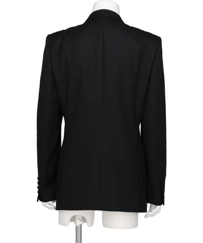 WOOL GABARDINE SINGLE BREASTED JACKET
