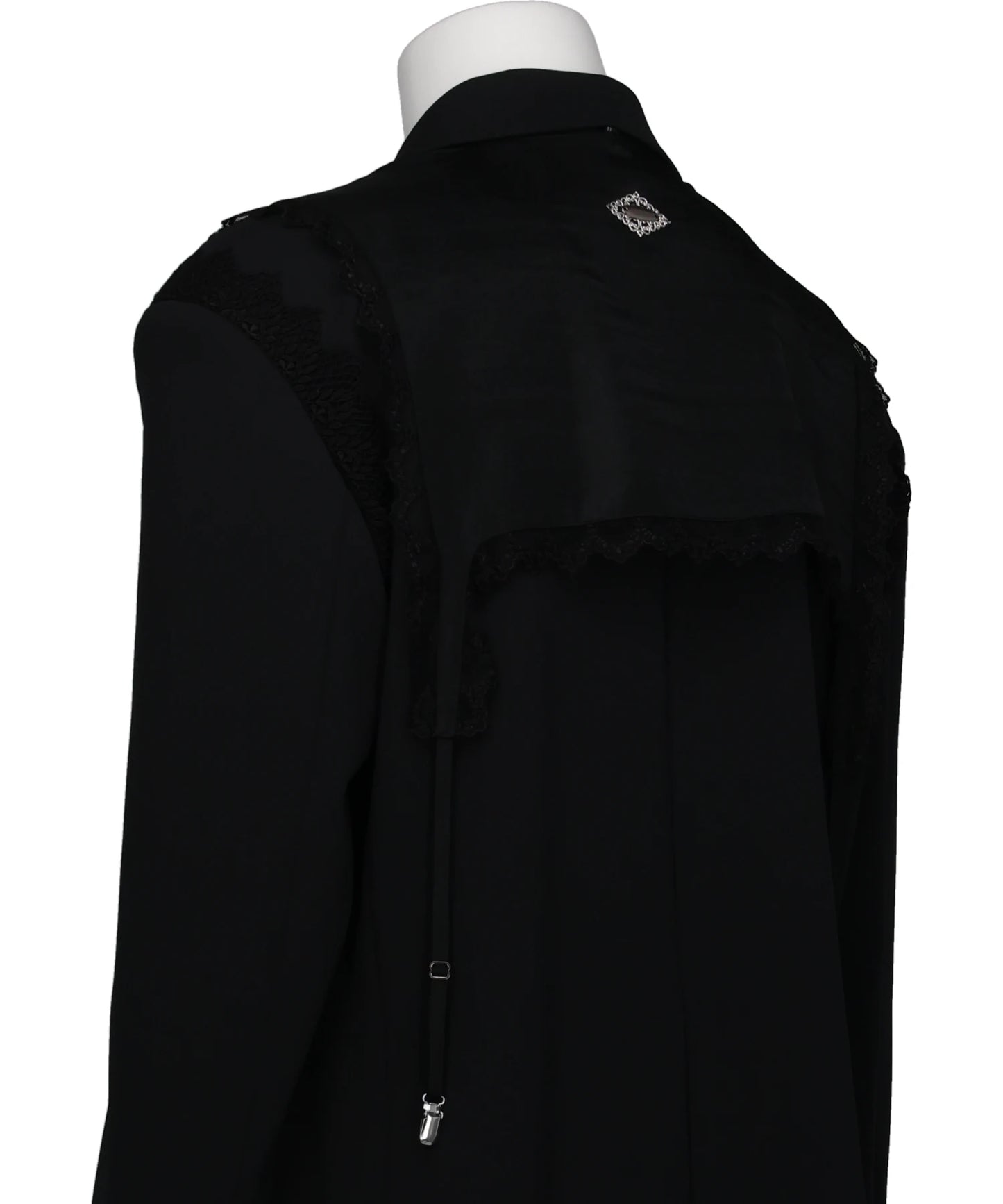GARTER COLLAR PEAKED LAPEL JACKET