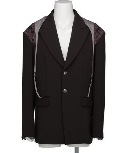 tanakadaisuke(タナカダイスケ) 2026AW GARTER COLLAR PEAKED LAPEL JACKET TD-25AW-JK52