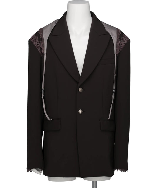tanakadaisuke(タナカダイスケ) 2026AW GARTER COLLAR PEAKED LAPEL JACKET TD-25AW-JK52