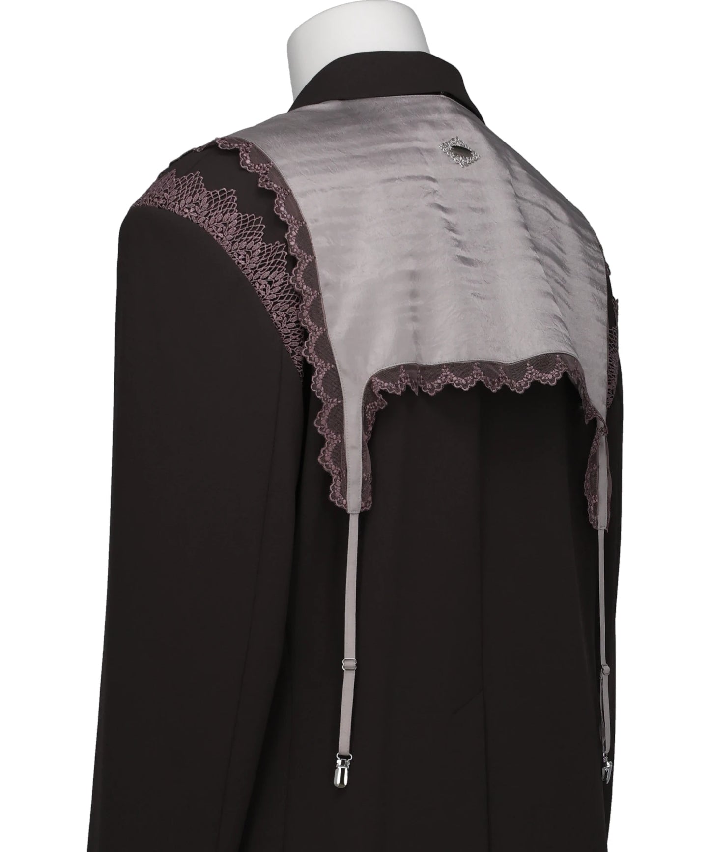 GARTER COLLAR PEAKED LAPEL JACKET