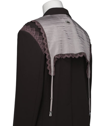 GARTER COLLAR PEAKED LAPEL JACKET