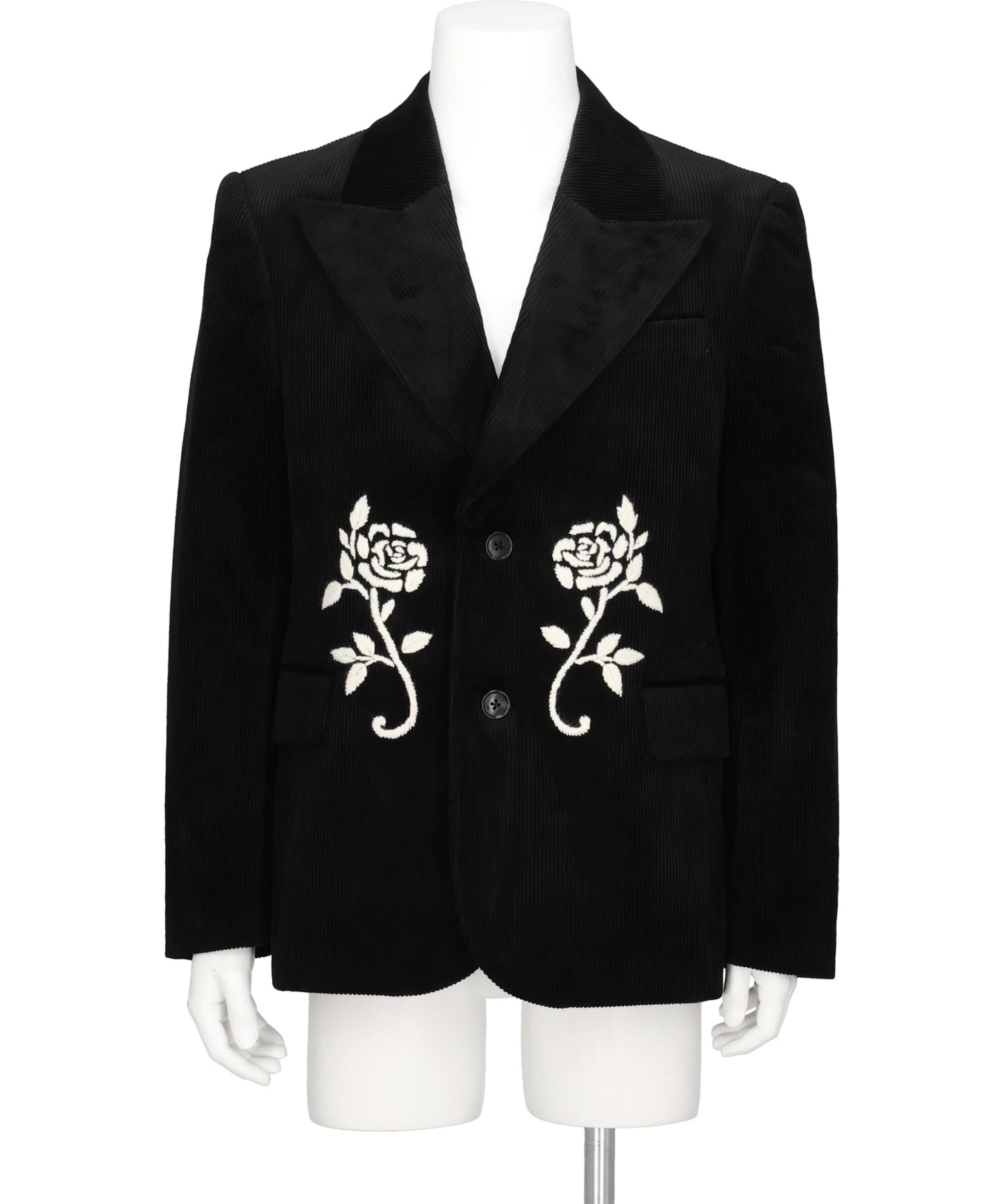 HAND-EMBROIDERED CORDUROY BLAZER