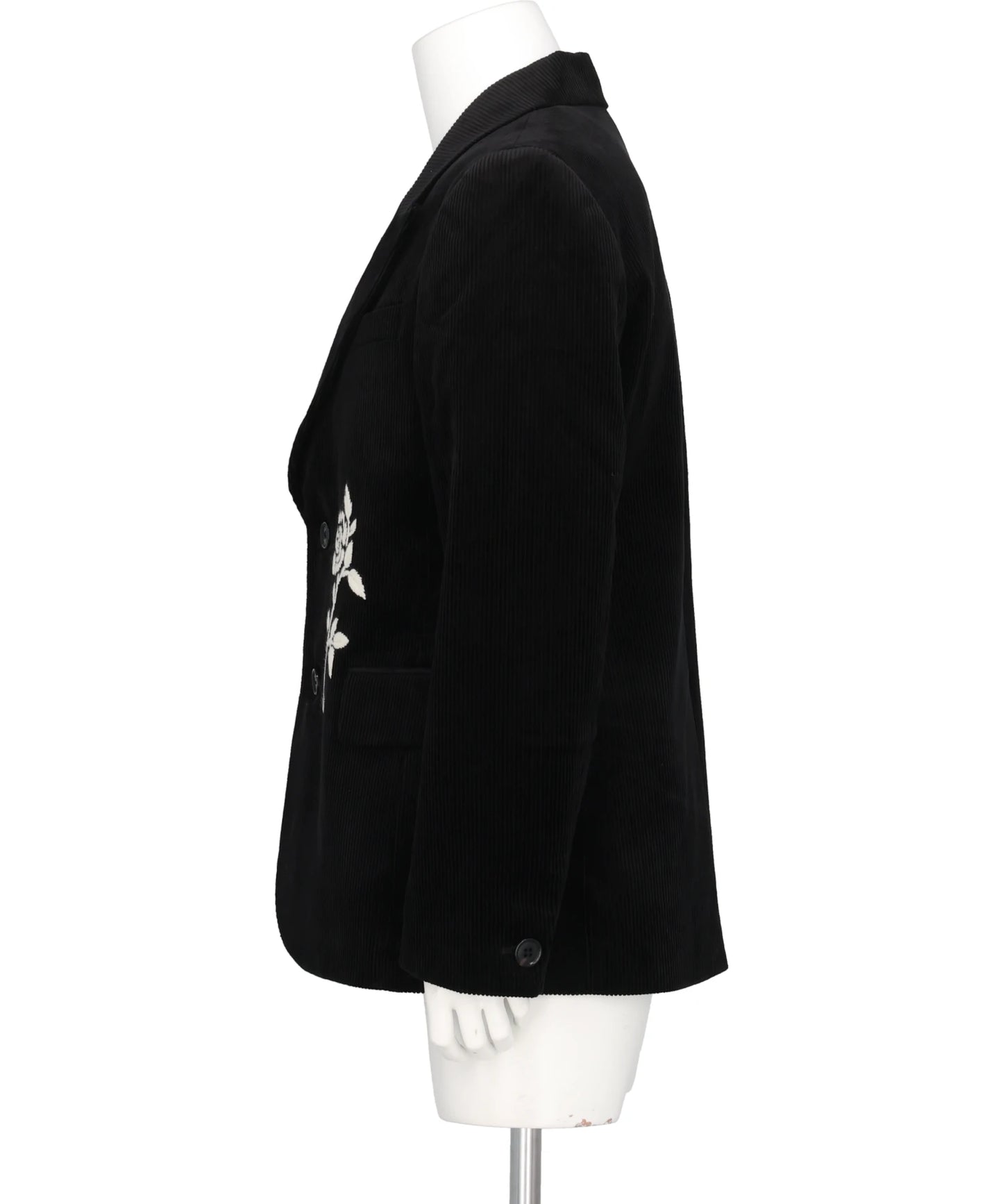 HAND-EMBROIDERED CORDUROY BLAZER