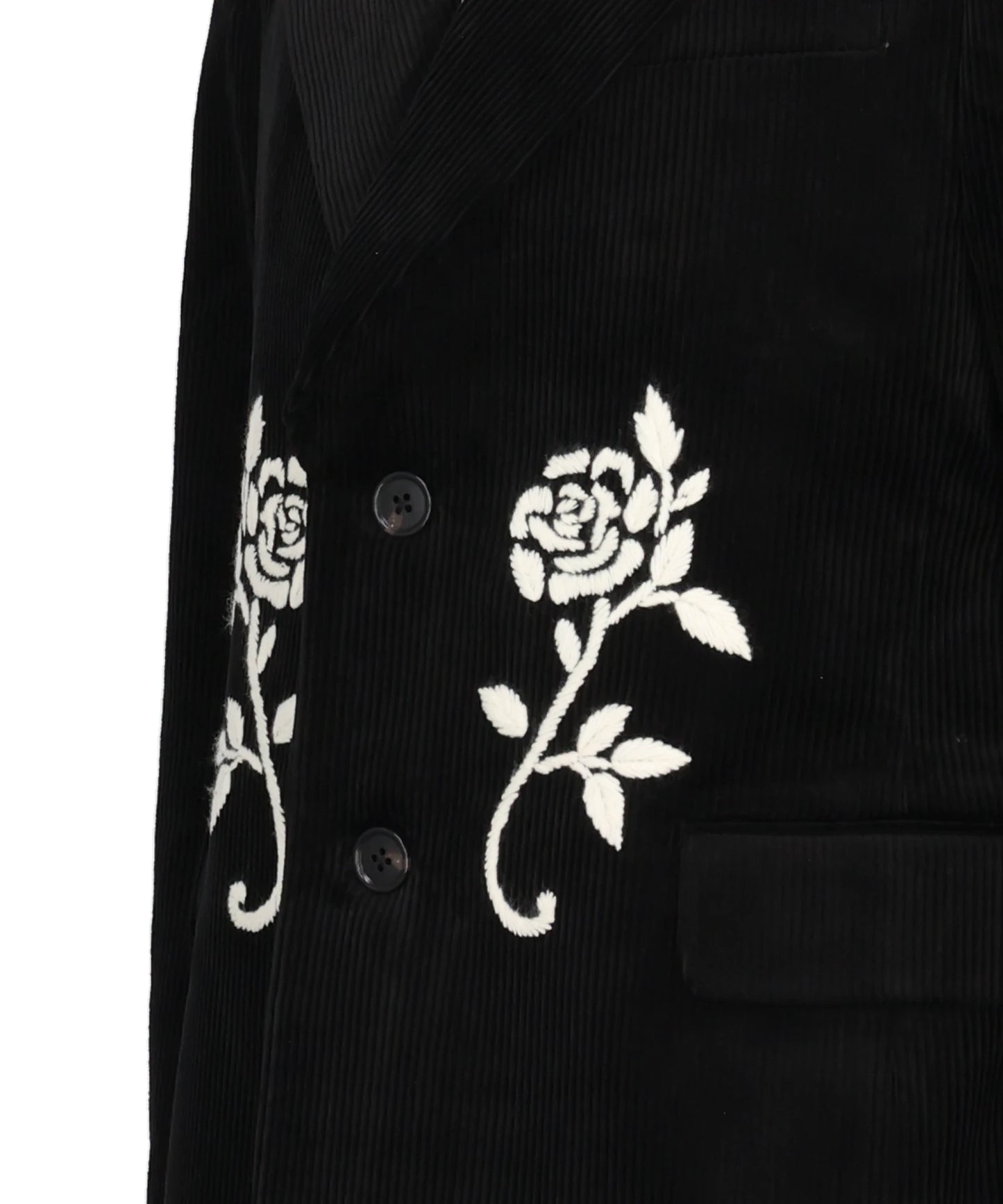 HAND-EMBROIDERED CORDUROY BLAZER