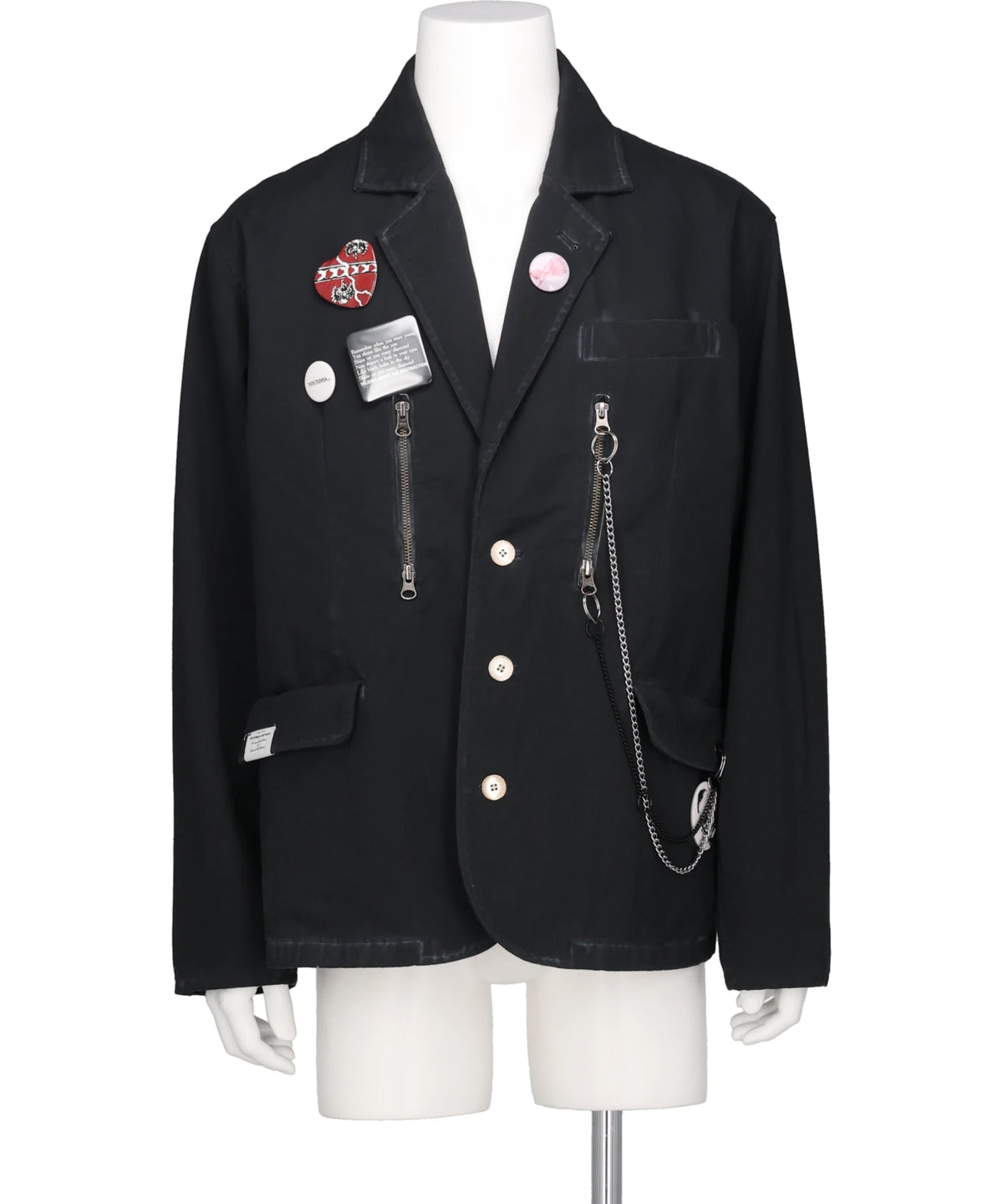 TALKING ABOUT THE ABSTRACTION CHAIN TAILORED JACKET