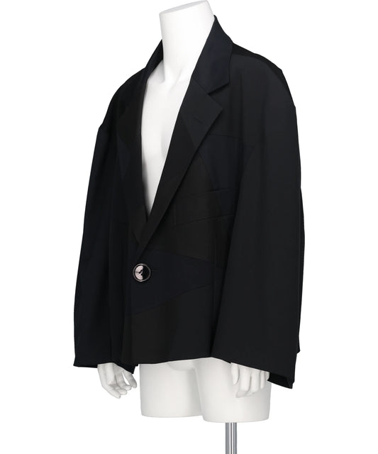 ZOOM PATCHWORK POLYESTER JACKET