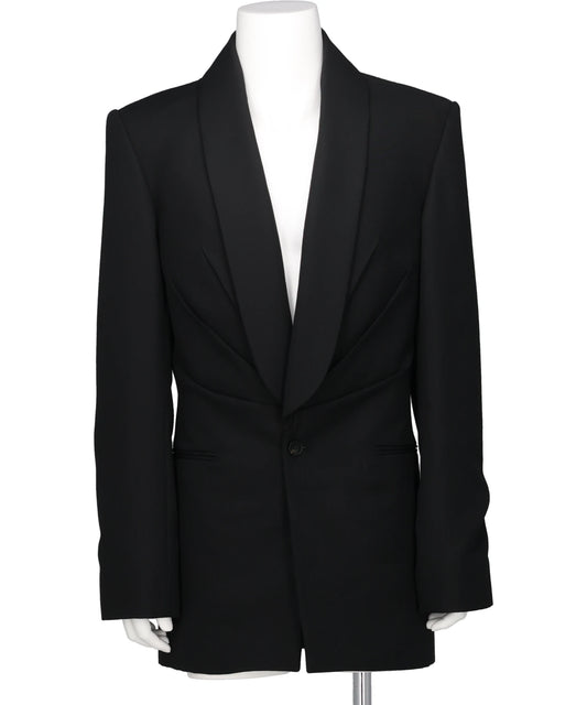 LGN LOUIS GABRIEL NOUCHI(ルイ・ガブリエル・ヌイッチ) 2026AW PLEATED SHAWL COLLAR JACKET 0229-T115