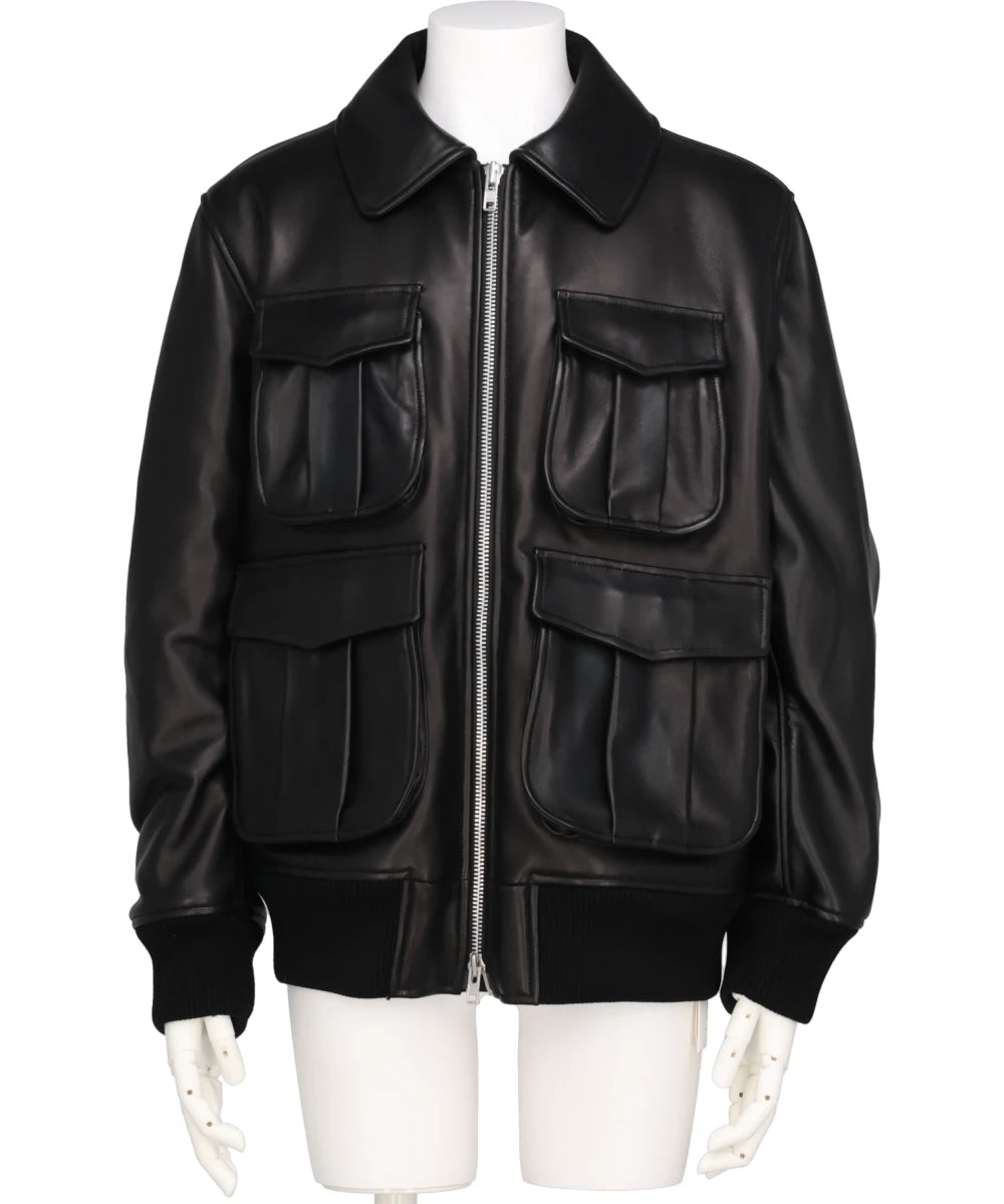 OVERSIZED MULTI POCKET AVIATOR JACKET