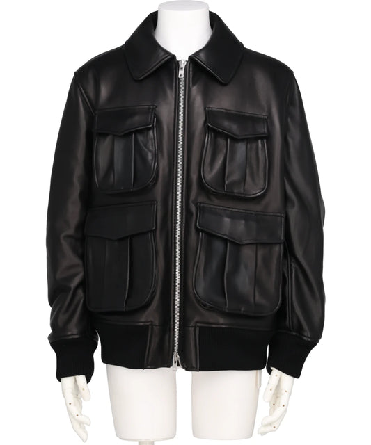 OVERSIZED MULTI POCKET AVIATOR JACKET