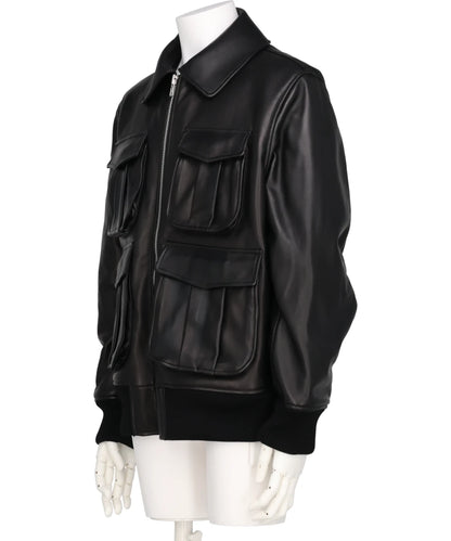 OVERSIZED MULTI POCKET AVIATOR JACKET