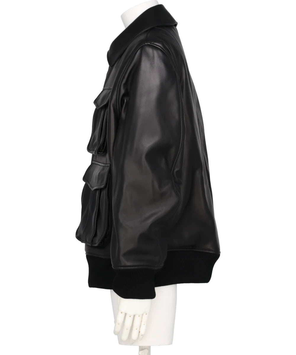 OVERSIZED MULTI POCKET AVIATOR JACKET