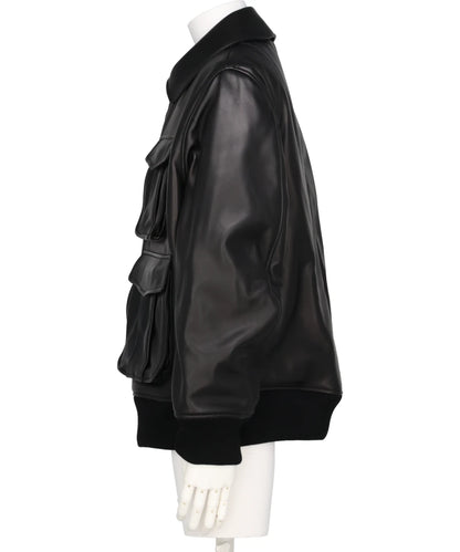 OVERSIZED MULTI POCKET AVIATOR JACKET