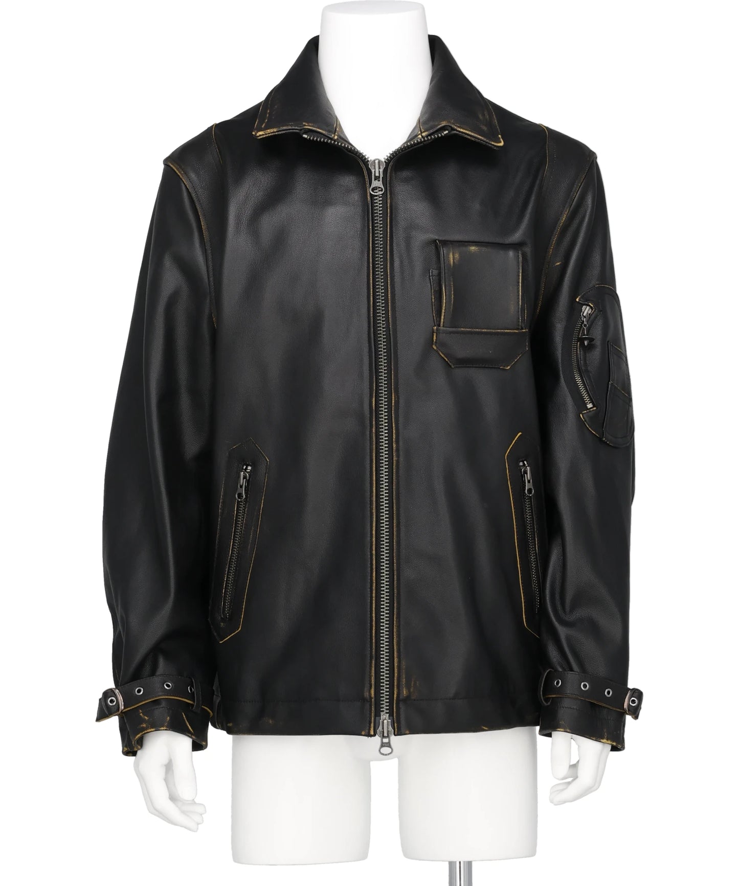 DAIRIKU(ダイリク) 2026SS MILLITARY LEATHER FLIGHT JACKET 26SS-O1 DAIRIKU(ダイリク) 2026SS MILLITARY LEATHER FLIGHT JACKET 26SS-O1