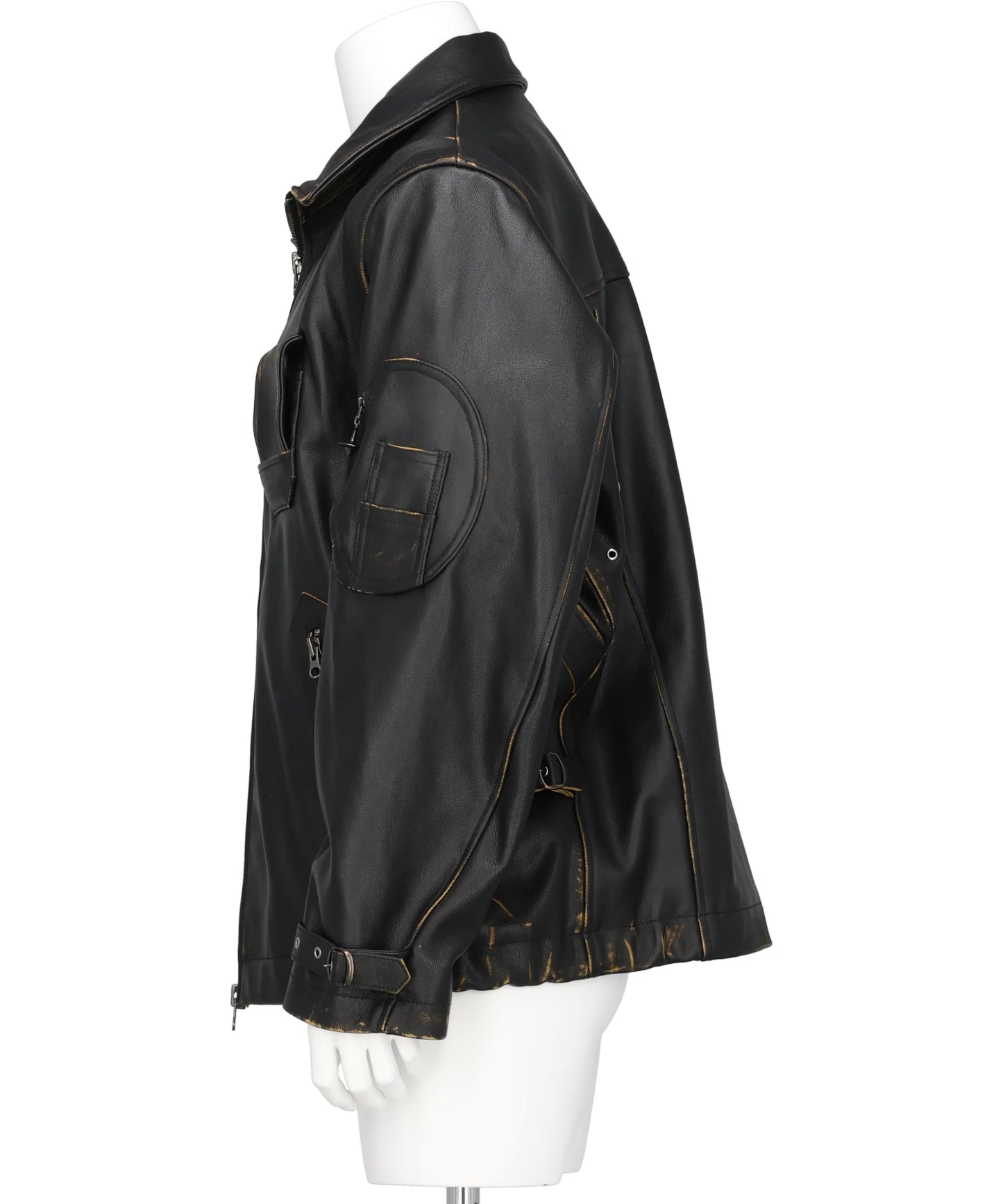 MILLITARY LEATHER FLIGHT JACKET