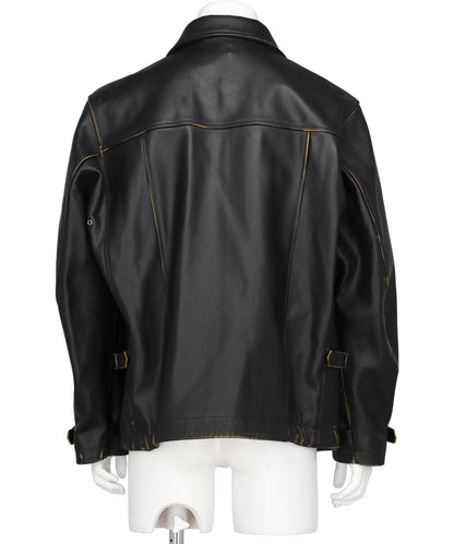 MILLITARY LEATHER FLIGHT JACKET