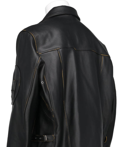 MILLITARY LEATHER FLIGHT JACKET