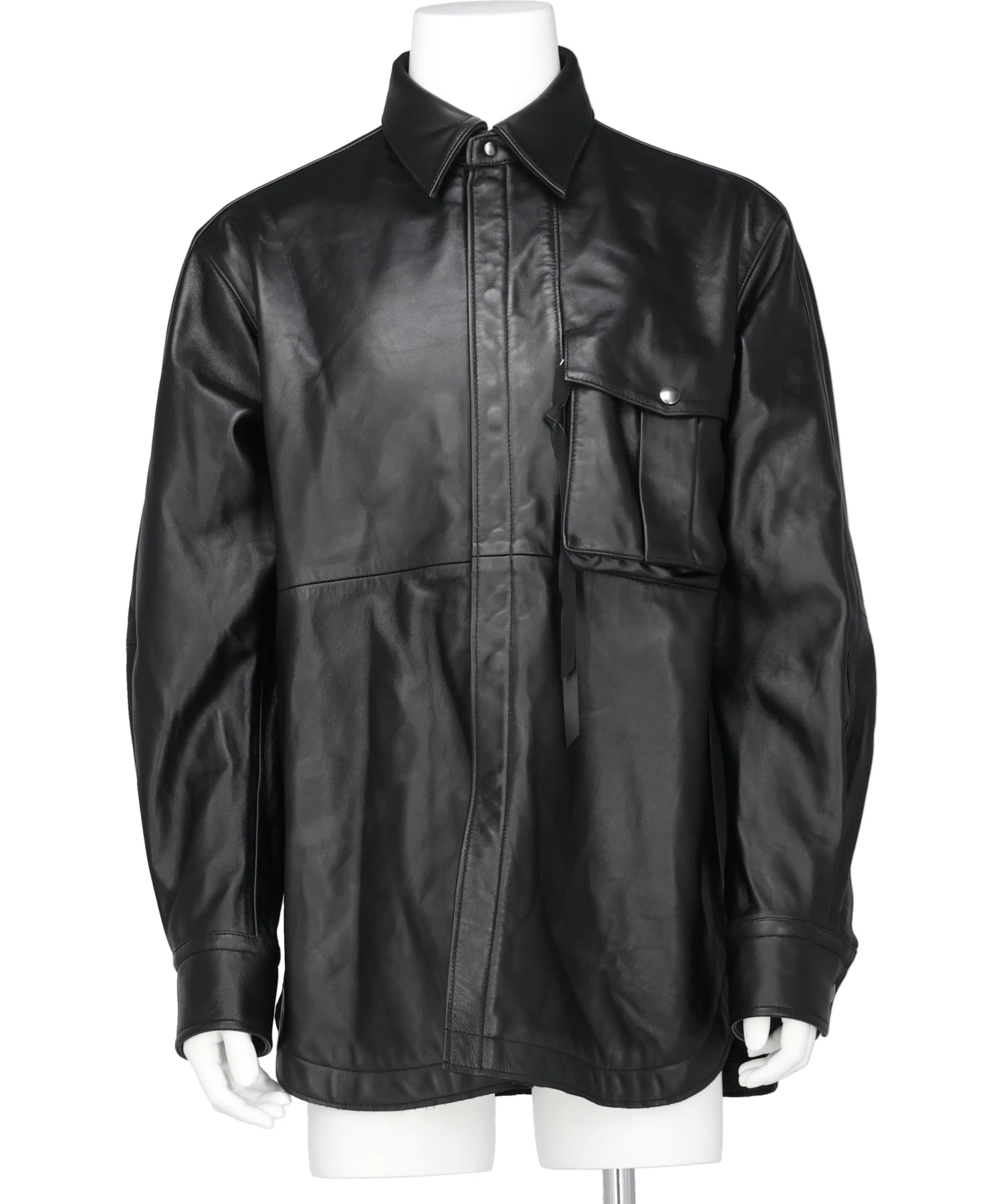 Tamme(タム) 2026SS LEATHER PCS SHIRT 26S0335