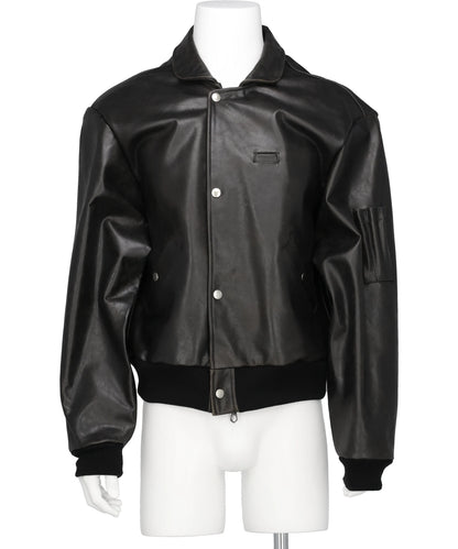 YOKE(ヨーク) 2026SS CRACKED LEATHER FLIGHT JACKET YK26SS01156B