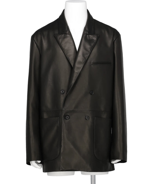 YOKE(ヨーク) 2026SS SHEEP LEATHER DOUBLE BRESTED BLEAZER YK26SS01161J