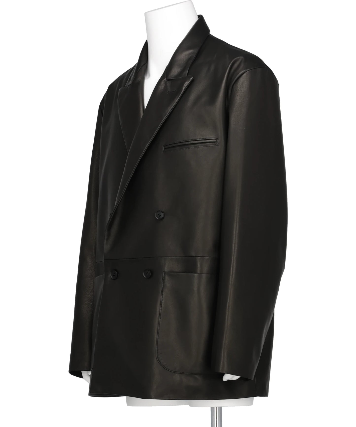 SHEEP LEATHER DOUBLE BRESTED BLEAZER