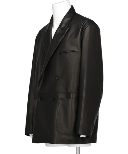 SHEEP LEATHER DOUBLE BRESTED BLEAZER