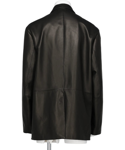 SHEEP LEATHER DOUBLE BRESTED BLEAZER