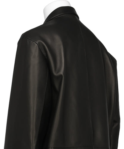 SHEEP LEATHER DOUBLE BRESTED BLEAZER