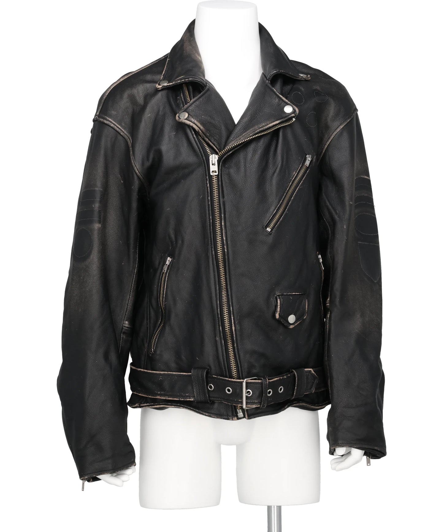 KAMIYA(カミヤ)DISTRESSED LEATHER BIKER JACKET