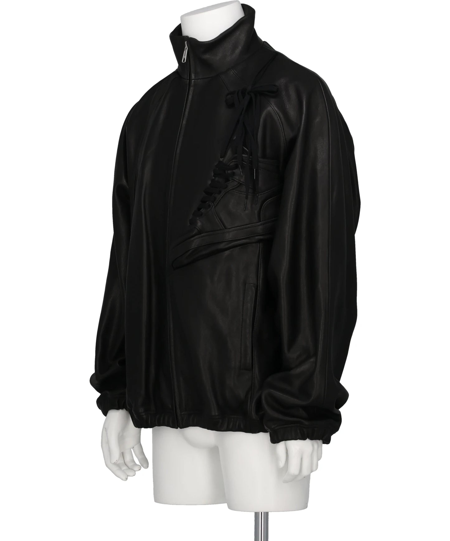 BASKETBALL SHOE POCKET LEATHER JACKET