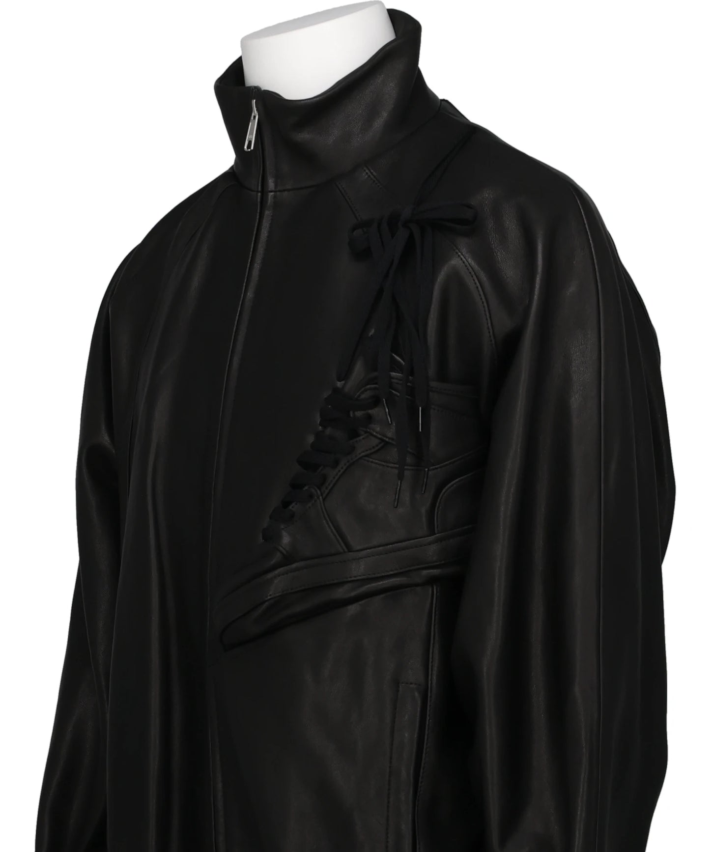 BASKETBALL SHOE POCKET LEATHER JACKET
