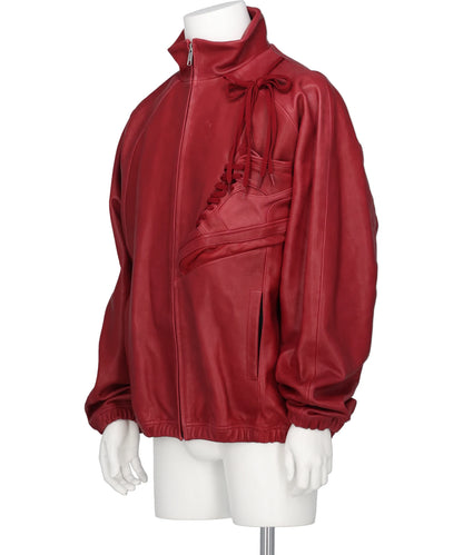 BASKETBALL SHOE POCKET LEATHER JACKET