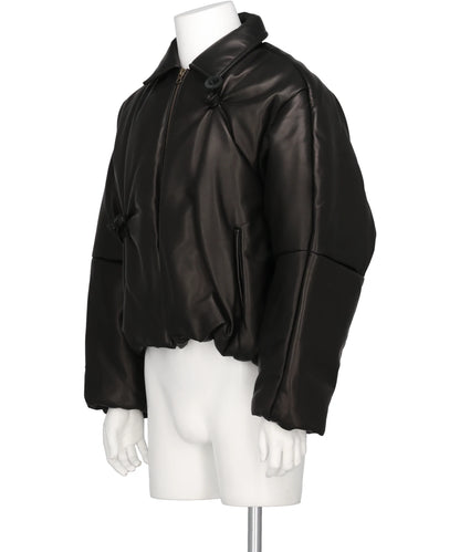 INFLATED BALLOON LEATHER JACKET