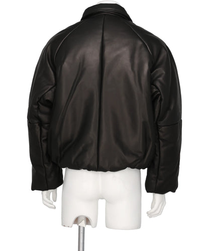 INFLATED BALLOON LEATHER JACKET